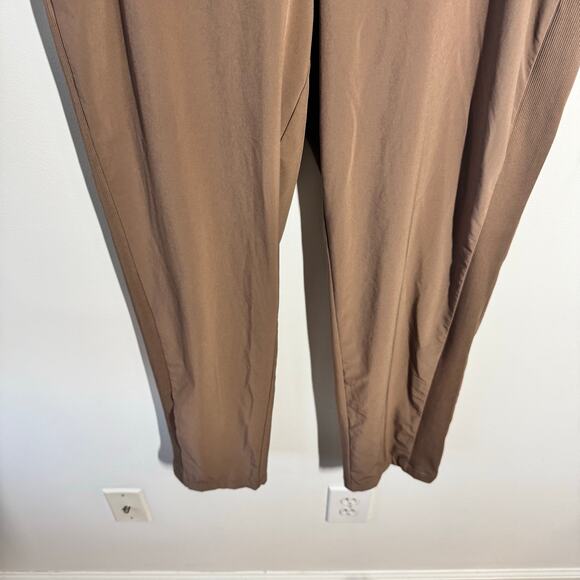 Athleta Brooklyn Ankle Mid Rise Pant Women 14 Brown Zip Pocket Business Casual - Picture 9 of 9